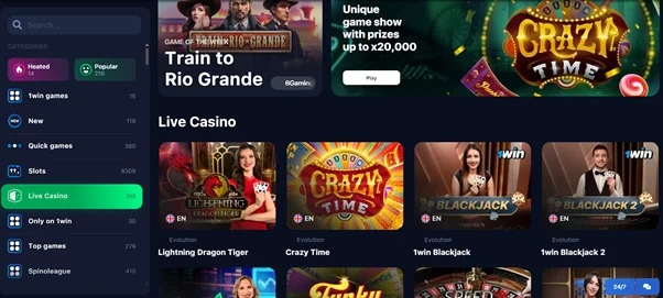 1win online casino